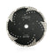 Diamond Turbo Blade with Slant Protection Teeth Cutting Granite Marble concrete Hard Stone SHDIATOOL 4" 4.5" 5" 7" 9" - SHDIATOOL