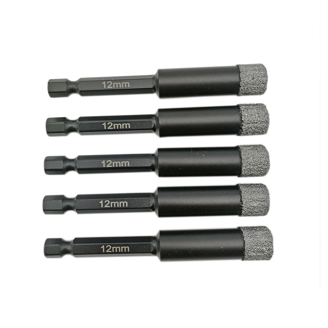 Dry Diamond Drill Bits 2pcs 6/8/10/12/14mm with Quick Change Hex Shank for Granite Porcelain Tile Ceramic Marble - SHDIATOOL