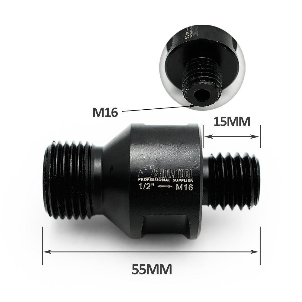 Adapter for 1/2 inch Male Thread To M10/M14/M16/5/8-11 Male Thread Fit for CNC Machine 2pcs/set - SHDIATOOL
