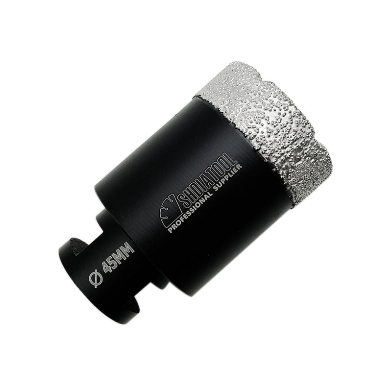 Black Dry Diamond Drill Bits for Porcelain Tile Granite M14 thread Diameter 20mm to 100mm - DIATOOL