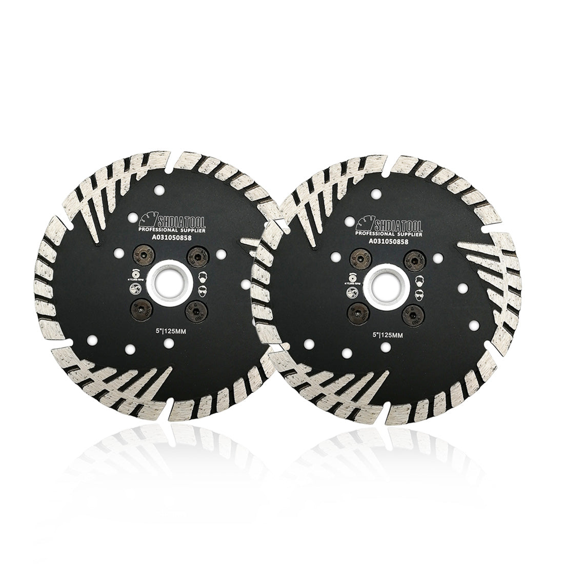 SHDIATOOL Diamond Turbo Blade with Slant Protection Teeth with 5/8-11 Thread for Concrete - SHDIATOOL
