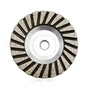 SHDIATOOL Diamond Turbo Cup Wheel with Aluminum Body for Granite Marble Concrete Brick Lower Noise Turbo Cup Disc 4" 5" - SHDIATOOL