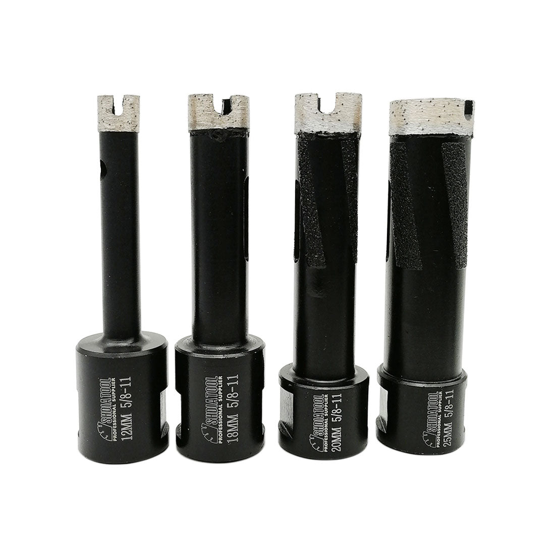 4pcs/set Diamond Drilling Core Bit for hard Granite SHDAITOOL 5/8-11 Thread - DIATOOL