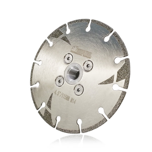 Electroplated Ox-horn Reinforced Diamond Cutting and Grinding Blade M14 Thread - DIATOOL