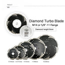 SHDIATOOL Diamond Turbo Blade with Slant Protection Teeth with 5/8-11 Thread for Concrete - SHDIATOOL
