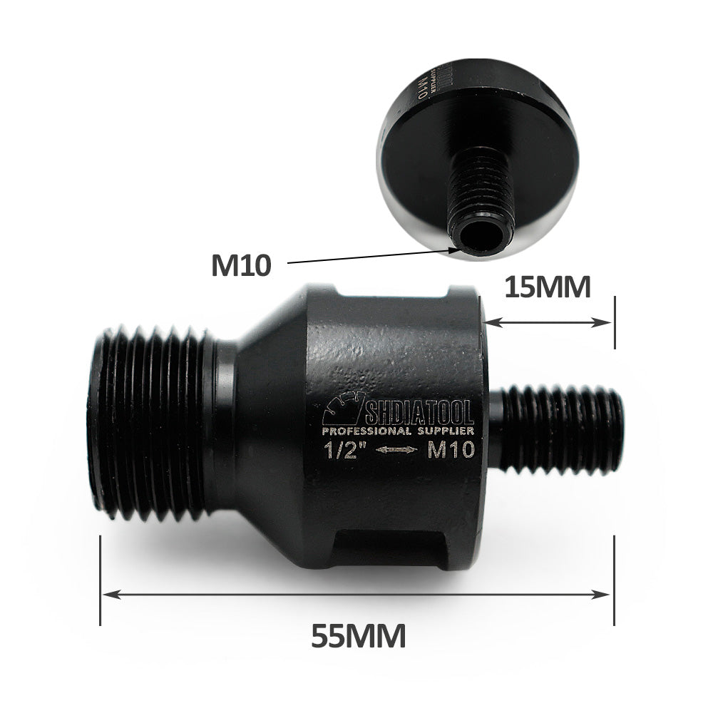 Adapter for 1/2 inch Male Thread To M10/M14/M16/5/8-11 Male Thread Fit for CNC Machine 2pcs/set - SHDIATOOL