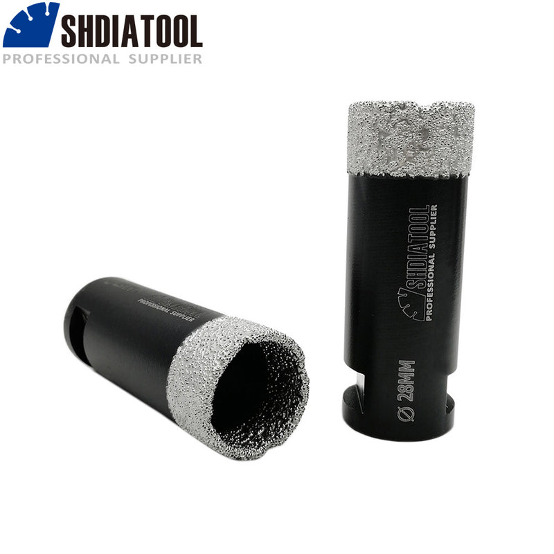 SHDIATOOL Dry Diamond Drill Bits M14 thread for Porcelain Tile Granite Diameter 20mm to 100mm - SHDIATOOL