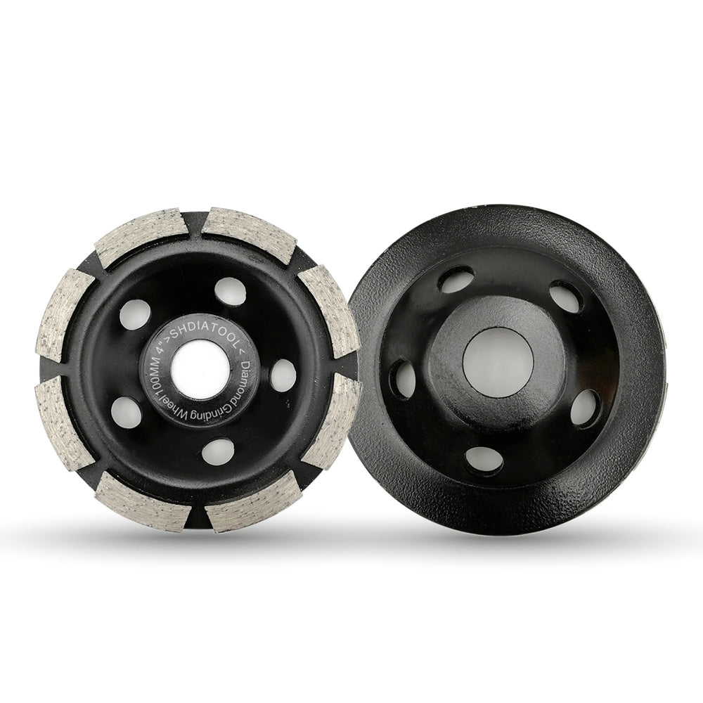 SHDIATOOL Diamond Single Row Grinding Cup Wheel for Concrete Masonry 2 sizes available 4" 5" - SHDIATOOL