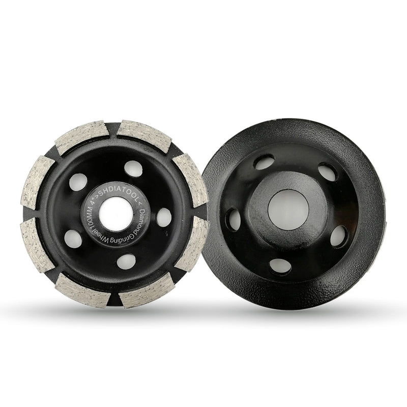 SHDIATOOL Diamond Single Row Grinding Cup Wheel for Concrete Masonry 2 sizes available 4" 5" - SHDIATOOL
