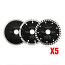 SHDIATOOL 3 Pieces 4-1/2 Inch Diamond Saw Blades Cutting Discs Set for 7/8" or 5/8" Arbor - SHDIATOOL