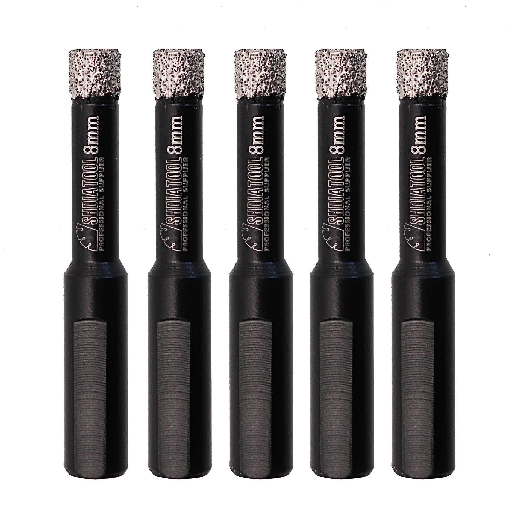 SHDIATOOL Dry Diamond Core Drill Bit Brazed Triangular Shank for Drilling Granite Marble Masonry Concrete Dia 6/8/10/12/14mm - SHDIATOOL