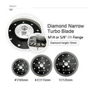 Narrow Turbo Rim Diamond Blades for Cutting Granite M14 Thread - SHDIATOOL