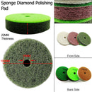 4"/100mm Thickened Sponge Diamond Polishing Pads for Soft Stone Marble 3pcs/set - SHDIATOOL