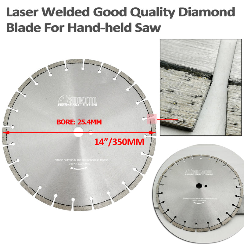 14 in. Diamond Blade for HandHeld Cutting Concrete - DIATOOL