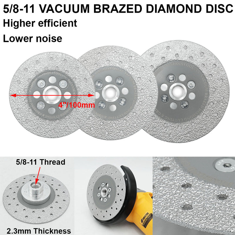 SHDIATOOL Granite Cutting Wheel for Marble QuartzFast Cutting Grinding Shaping Diamond Disc for Angle Grinder with 5/8-Inch-11 Thread 4"/4.5"/5" available Shipped from USA - DIATOOL