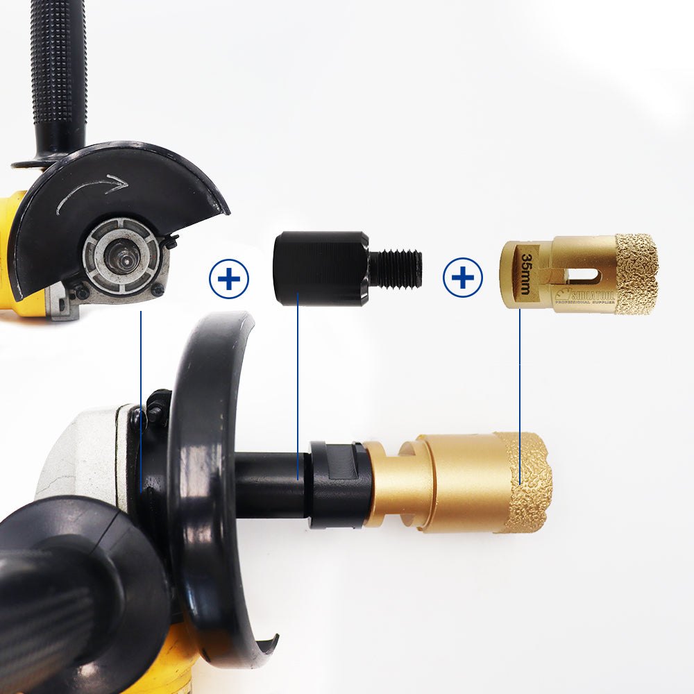 SHDIATOOL Core Bits Adapter Connection Converter Different Thread Grinding Wheel Adapter - SHDIATOOL