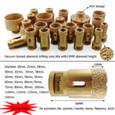 SHDIATOOL Golden Diamond Drill Core Bits Kit with Box for Tile Porcelain Granite Marble - SHDIATOOL