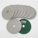 10pcs/set 4" Professional Wet Diamond Polishing Pads for Marble Granite White Resin Bond - SHDIATOOL