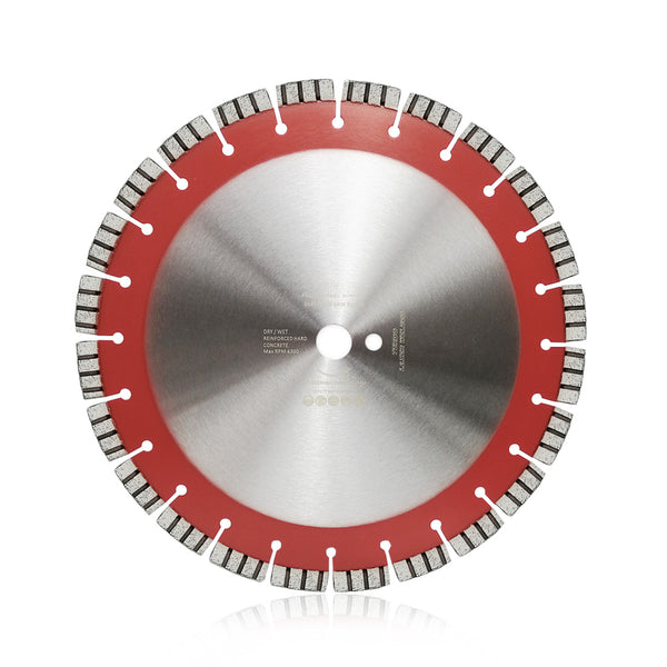 14 in. 24-Teeth Turbo Segmented Professional Laser Welded Diamond Blade for Reinforced concrete - DIATOOL