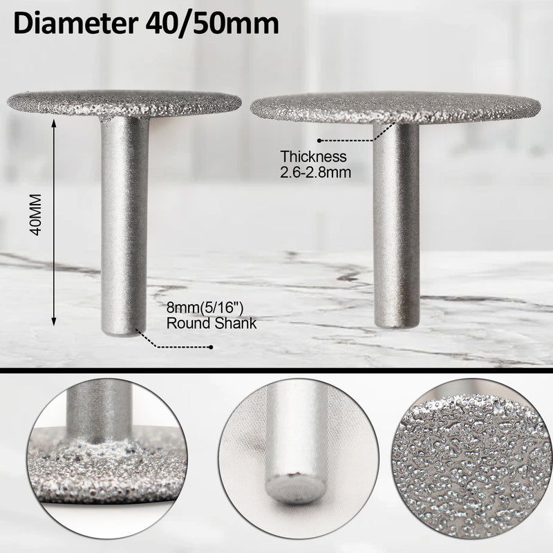 Dry Diamond Discs for Cutting Grinding or Engraving Granite Marble Concrete 2pcs - SHDIATOOL