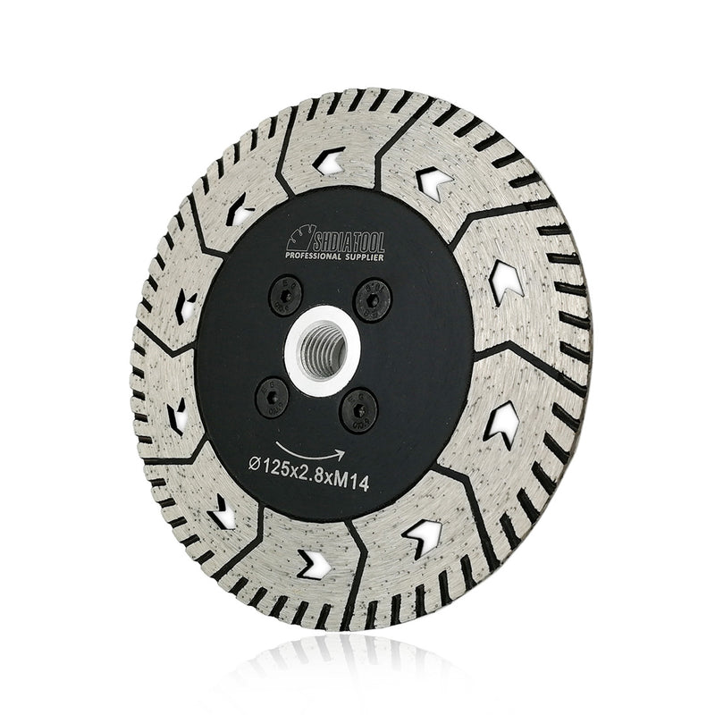 SHDIATOOL  2 in 1 Diamond Blade for cutting and grinding Granite Marble M14 thread

 - DIATOOL