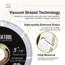 SHDIATOOL 4-1/2 Inch Diamond Metal Cutting Disc for Steel Tube Iron Rebar Angle Steel Vacuum Brazed Cut-Off Wheel Blade from USA warehouse - SHDIATOOL