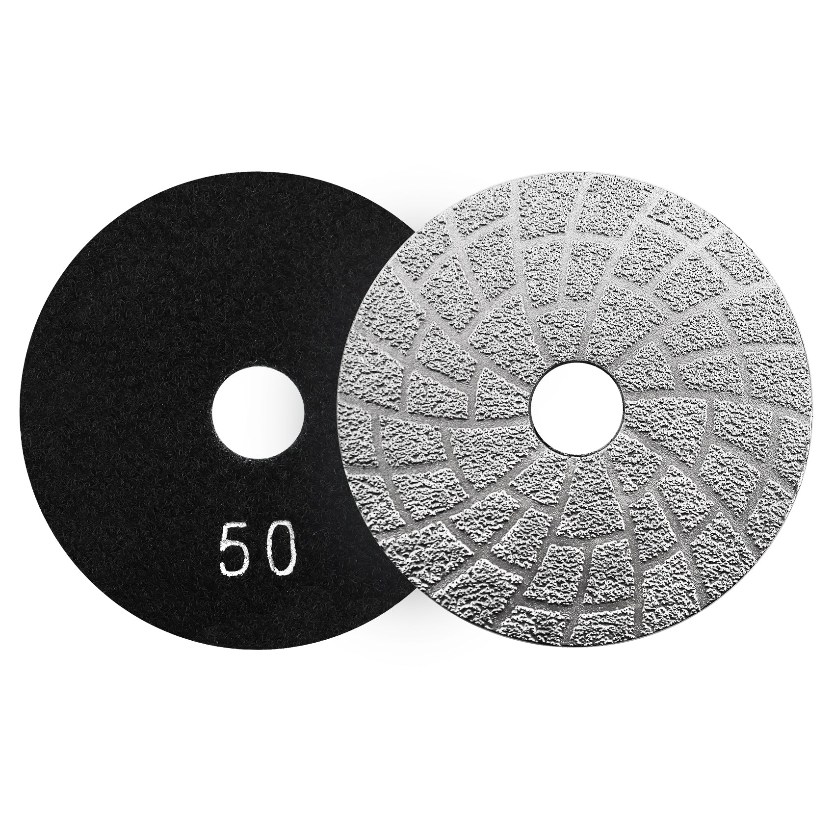 SHDIATOOL 4 Inch Vacuum Brazed Diamond Grinding Disc for Marble Concrete Granite Grit 30/50 - SHDIATOOL