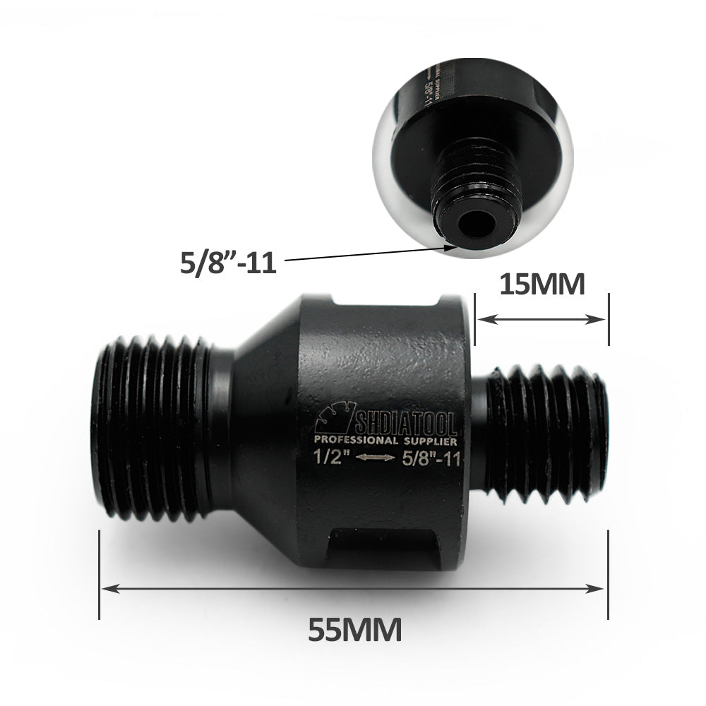 Adapter for 1/2 inch Male Thread To M10/M14/M16/5/8-11 Male Thread Fit for CNC Machine 2pcs/set - SHDIATOOL