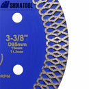 SHDIATOOL Hot Pressed Sintered X Mesh Turbo 85MM Diamond Saw Blade for Tile Ceramic Porcelain Marble - SHDIATOOL