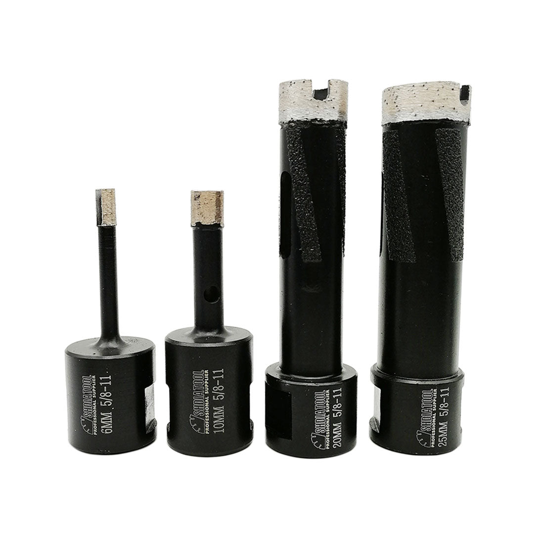 4pcs/set Diamond Drilling Core Bit for hard Granite SHDAITOOL 5/8-11 Thread - DIATOOL