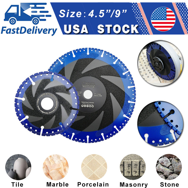 SHDIATOOL 4-1/2 Inch 9 Inch Metal Cutting Diamond Blade All Purpose Cut Off Wheel for Rebar Sheet Metal Angle Iron Stainless Steel - SHDIATOOL