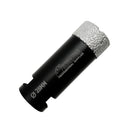 Black Dry Diamond Drill Bits for Porcelain Tile Granite M14 thread Diameter 20mm to 100mm - DIATOOL