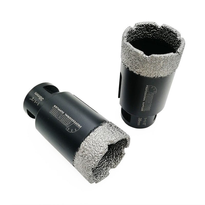 SHDIATOOL Diamond Core Drill Bits for Porcelain Ceramic Tile Marble Brick Vacuum Brazed Hole Saw from 1/4 inch to 6 inch - SHDIATOOL