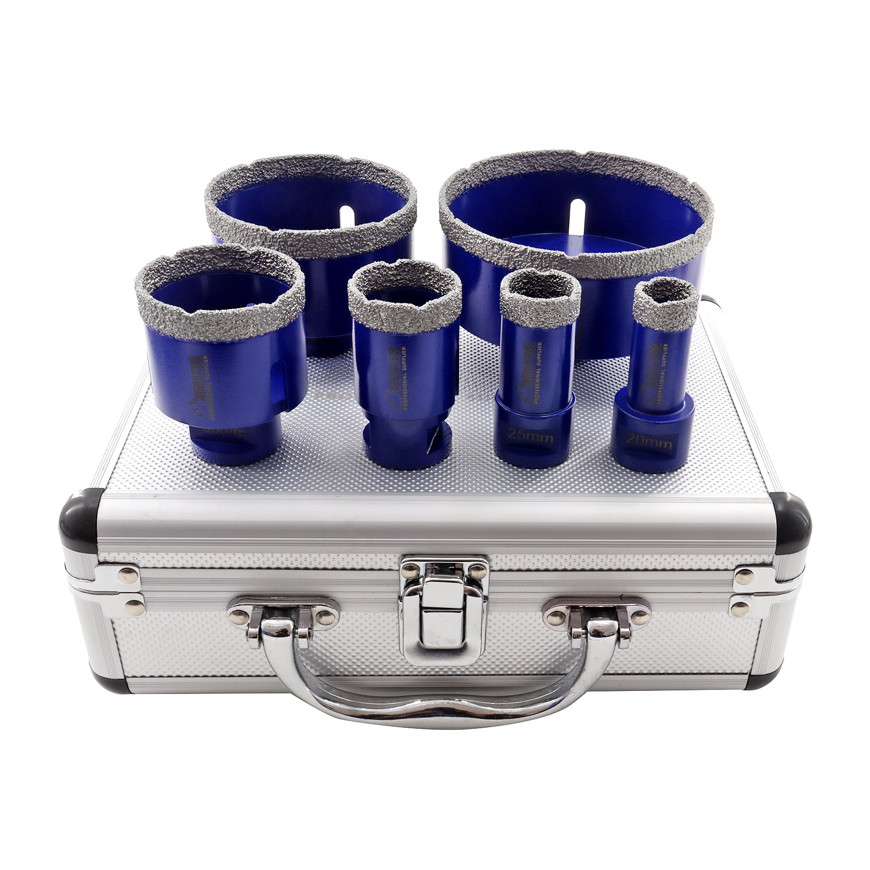 SHDIATOOL Diamond Drill Core Bits Set with Box M14 Thread for Granite Marble Ceramic Porcelain Tile 6pcs/Box Dia 20/25/35/50/75/100mm - SHDIATOOL