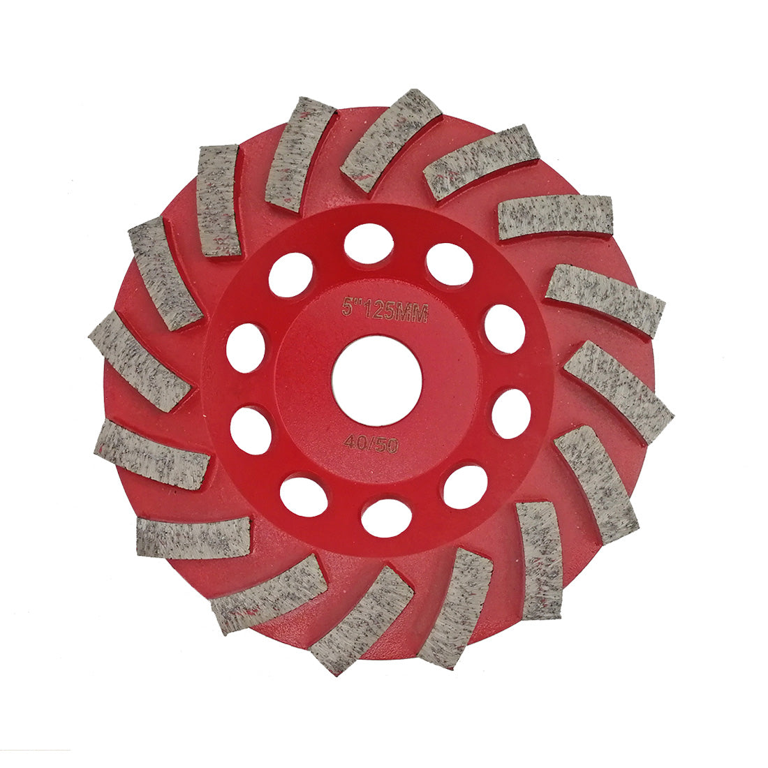SHDIATOOL Concrete Turbo Row Diamond Grinding Cup Wheel Hard Masonry Marble Weld Turbo Cup Disc Fits 7/8 Inch Arbor from 4" to 7" - SHDIATOOL