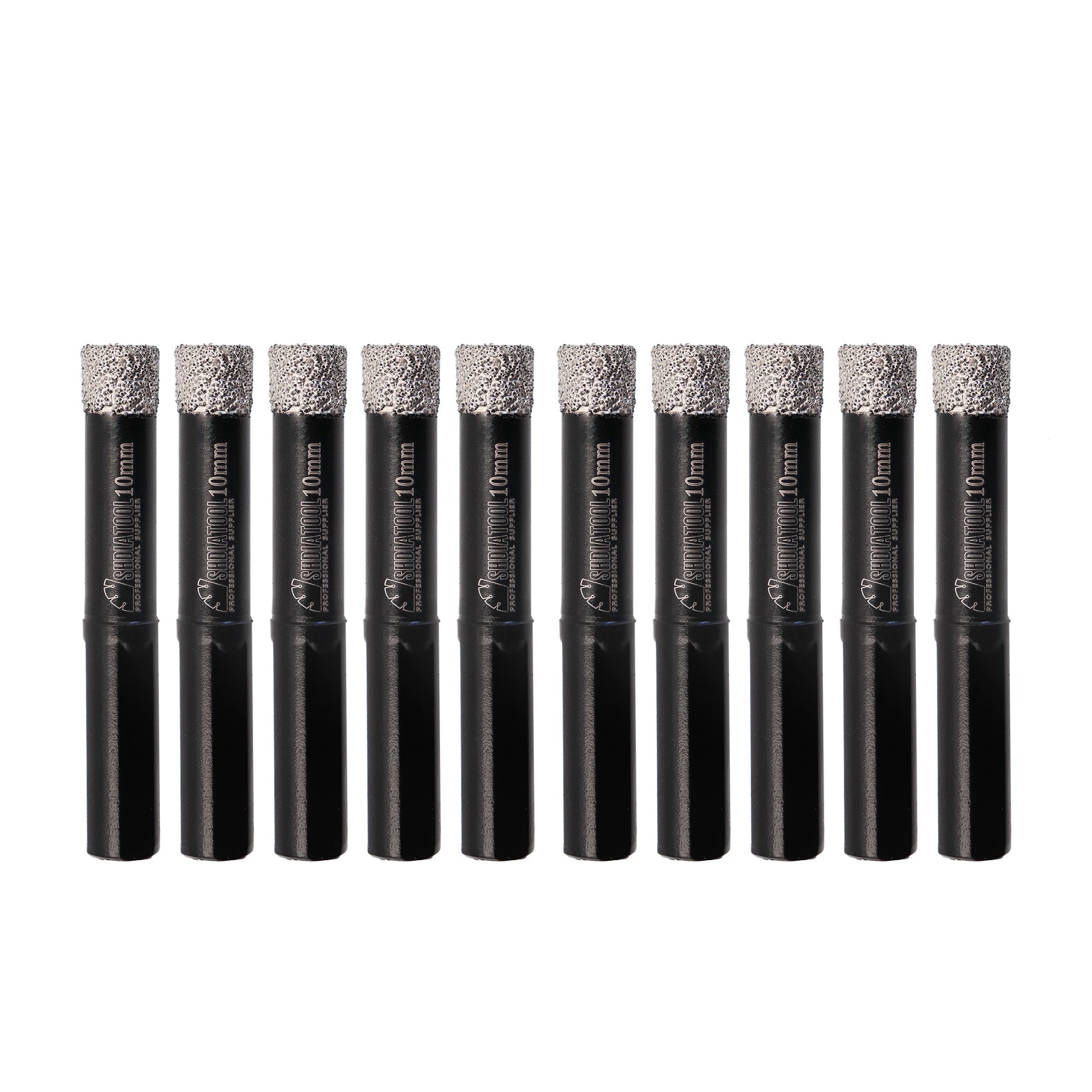 SHDIATOOL Dry Diamond Core Drill Bit Brazed Triangular Shank for Drilling Granite Marble Masonry Concrete Dia 6/8/10/12/14mm - SHDIATOOL
