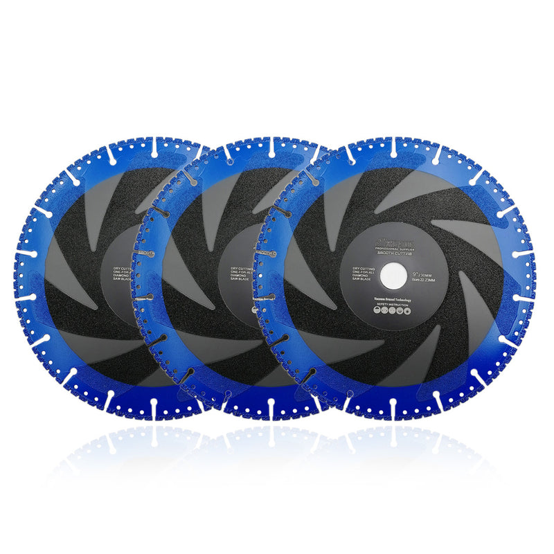 Diameter 9" Rescue Demolition Diamond Blades for ALL-CUT Metal Cutting Diamond Blade All Purpose Cut Off Wheel for Rebar Sheet Metal Angle Iron Stainless Steel  Shipped from USA - DIATOOL