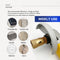 SHDIATOOL 4pcs/set Dry Golden Diamond Drill Bits for Porcelain Tile Granite Marble M14 Thread - SHDIATOOL