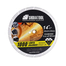 SHDIATOOL Vacuum Brazed Diamond Metal Cutting Disc for Steel Tube Iron Rebar Dia 14"/350mm - SHDIATOOL