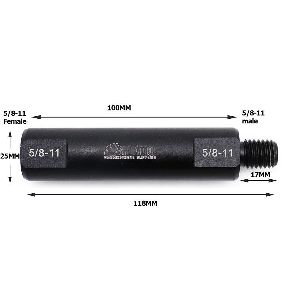SHDIATOOL 5/8-11 Thread Core Bits Extension Rod Total Length 118mm 1pc USA Warehouse - SHDIATOOL