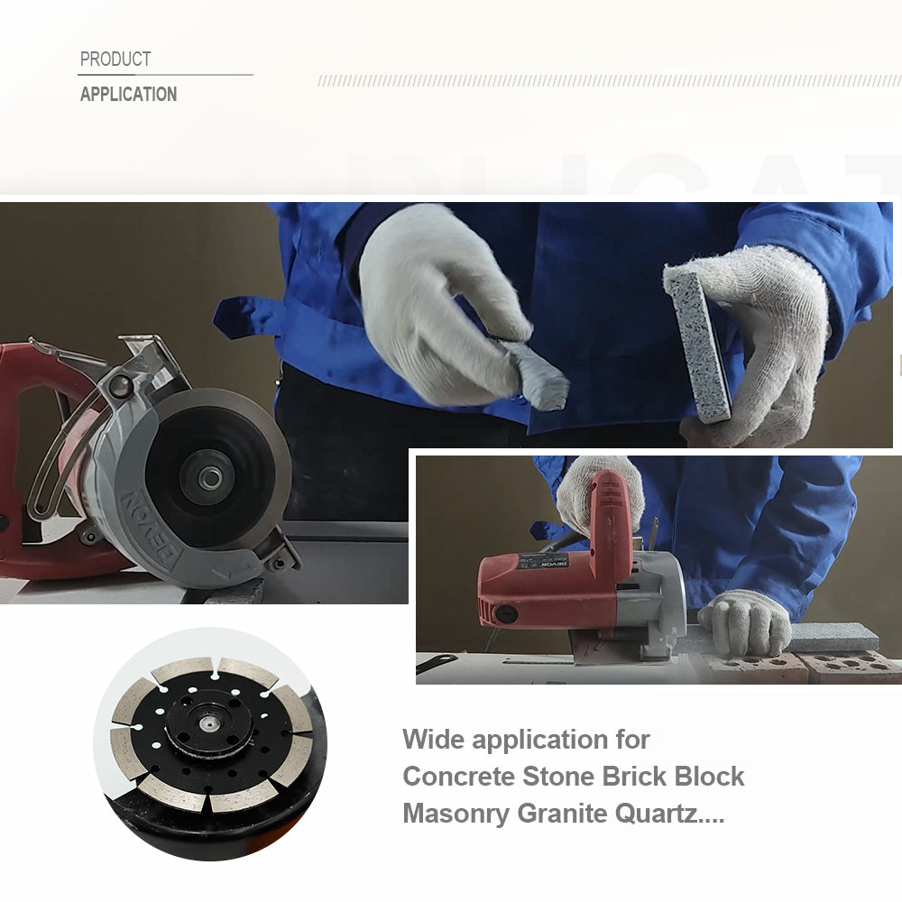 SHDIATOOL Concrete Diamond Segmented Saw Blade with Multi Holes Cutting  Granite Marble - SHDIATOOL