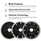 SHDIATOOL 3 Pieces 4-1/2 Inch Diamond Saw Blades Cutting Discs Set for 7/8" or 5/8" Arbor - SHDIATOOL