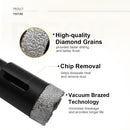 SHDIATOOL 2pcs Diamond Core Drill Bits 5/8-11 thread for Porcelain Ceramic Tile Marble Brick - SHDIATOOL
