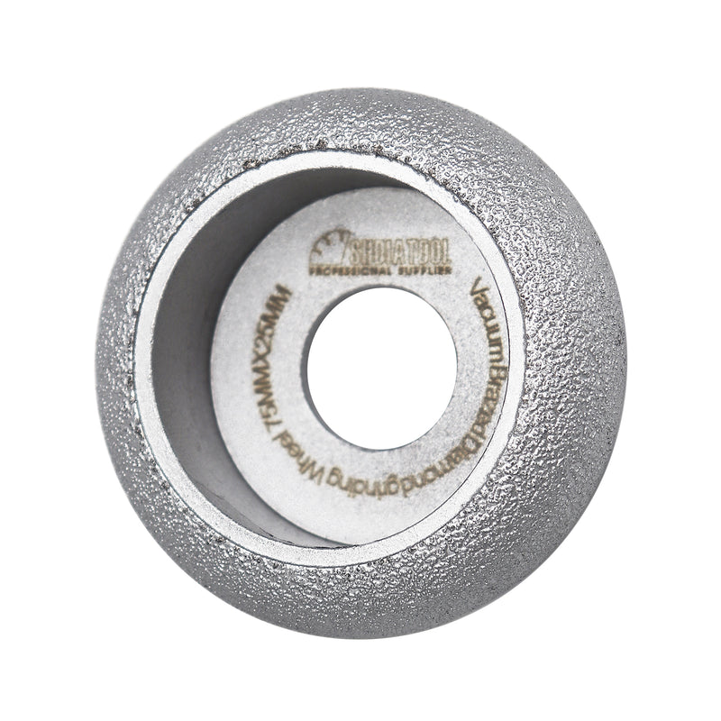 3"/75mm Vacuum Brazed Diamond CONVEX Wheel Grinding Disc - SHDIATOOL