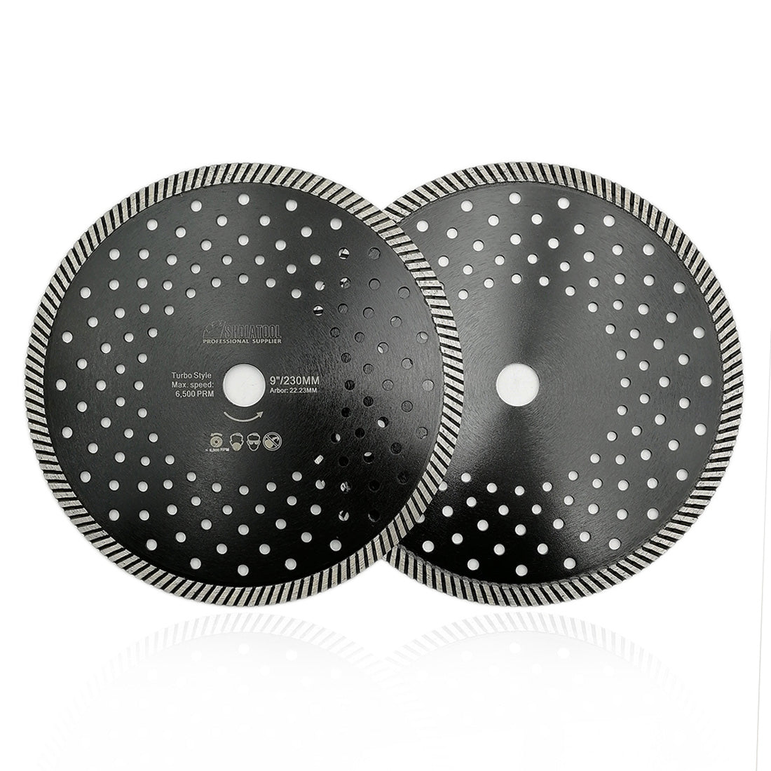SHDIATOOL Diamond Narrow Turbo Blade with Multi Holes for Tile Granite Marble Concrete 4.5"5"7"9" - SHDIATOOL