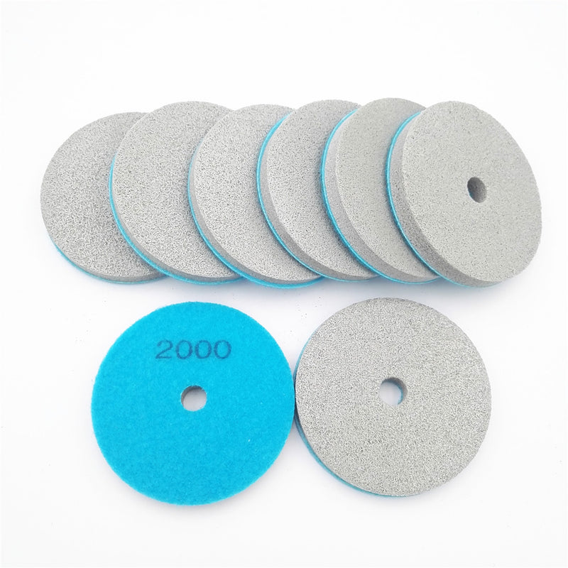 4" Sponge Fiber Polishing Pads for Marble softer stones - DIATOOL