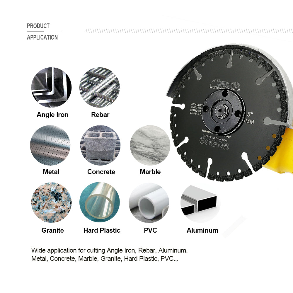 SHDIATOOL Diamond Cut Off Wheels for All Purpose Demolition/Rescue Saw Blades 4.5''/5''/7''/9'' - SHDIATOOL