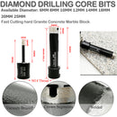 Diamond Wet Drilling Core Bits Welded for Granite SHDIATOOL M14 thread Diameter 6/8/10/12/14mm - DIATOOL